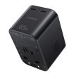 Choetech USB-C*2+A (65W, fekete, travel, US,UK,EU,AU), töltő