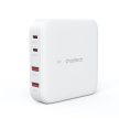 Choetech 4-port 2*USB-C+2*USB-A (4port,asztali,100W,fehér,GAN), töltő