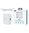 Choetech 4-port 2*USB-C+2*USB-A (4port,asztali,100W,fehér,GAN), töltő