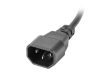 Lanberg PDU-05F-0200-IEC-BK 19" 1U 5xSchuko aljzat C14 csatlakozóvéggel 2m fekete elosztósor kapcsolóval