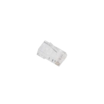   Lanberg PLU-6000EZ Cat.6 UTP RJ45 8P8C moduláris árnyékolatlan átvezetős csatlakozó dugó 100db/csomag