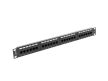 Lanberg PPU6-1024-B 19" 1U Cat.6 UTP 24port árnyékolatlan fekete patch panel