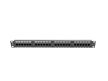 Lanberg PPU6-1024-B 19" 1U Cat.6 UTP 24port árnyékolatlan fekete patch panel