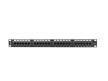 Lanberg PPU6-1024-B 19" 1U Cat.6 UTP 24port árnyékolatlan fekete patch panel