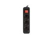 Lanberg PS1-03F-0150-BK 3x Schuko aljzat 10A 1.5m kapcsolós fekete elosztósor