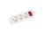 Lanberg PS1-03F-0150-W 3x Schuko aljzat 10A 1.5m kapcsolós fehér elosztósor