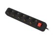 Lanberg PS1-05F-0150-BK 5x Schuko aljzat 10A 1.5m kapcsolós fekete elosztósor