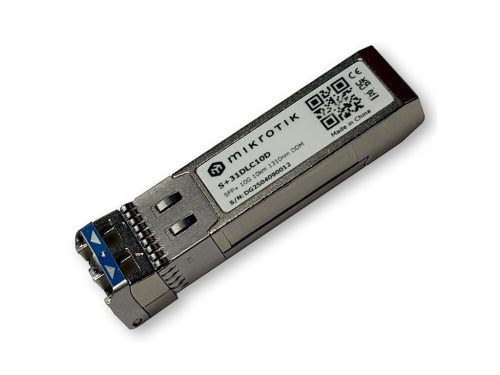 MikroTik S+31DLC10D 1310nm 10km távolság LC 10G monomódusú SFP+ modul