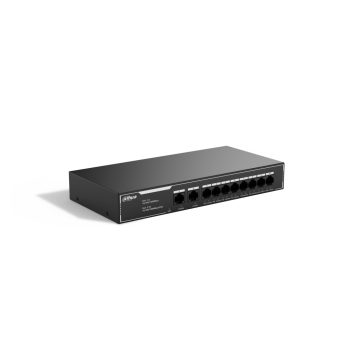   Dahua SG1010LP 8x1 Gbps PoE + 2x1 Gbps uplink, 65W, nem menedzselhető PoE Switch