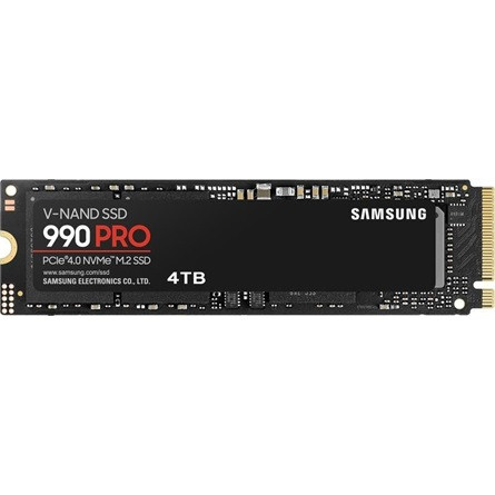 Samsung 990 PRO 4TB PCIe x4 (4.0) NVMe M.2 2280 SSD fekete