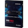 Samsung 990 PRO 4TB PCIe x4 (4.0) NVMe M.2 2280 SSD fekete
