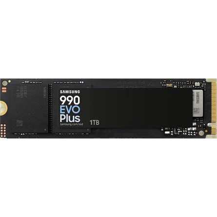 Samsung 990 EVO Plus 1TB PCIe x4 (4.0) / PCIe x2 (5.0) M.2 2280 SSD fekete