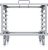 Ubiquiti U-Rack-6U-TL 19" 6U 460mm mély nyitott mini rack szekrény