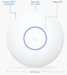 Ubiquiti UniFi U7-Lite 802.11be Wi-Fi 7 Dual-band beltéri Access Point