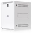 Ubiquiti UACC-RACK-12U-WALL-450-G 19" 12U 635x550x450mm MAX:50kg üvegajtós fehér fali rack szekrény