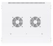 Ubiquiti UACC-RACK-12U-WALL-450-P 19" 12U 635x550x450mm MAX:50kg perforált ajtós fehér fali rack szekrény