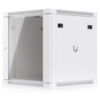   Ubiquiti UACC-RACK-12U-WALL-600-G 19" 12U 635x598x600mm MAX:80kg üvegajtós fehér fali rack szekrény