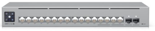 Ubiquiti UniFi USW-Pro-Max-16-PoE 12port GbE LAN PoE 4x2.5GbE Multi-Gigabit LAN PoE 2xSFP+ port 180W L3 menedzselhető switch