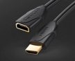 Vention HDMI/M -> HDMI/F (hosszabbító, fekete), 1m, kábel