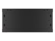 Lanberg WF01-6404-10B 19" 4U SZÉL:600mm MÉLY:450mm MAG:290mm lapraszerelt üvegajtós fekete fali rack szekrény
