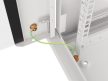 Lanberg WF01-6404-10S 19" 4U SZÉL:600mm MÉLY:450mm MAG:290mm lapraszerelt üvegajtós szürke fali rack szekrény