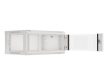 Lanberg WF01-6404-10S 19" 4U SZÉL:600mm MÉLY:450mm MAG:290mm lapraszerelt üvegajtós szürke fali rack szekrény