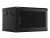 Lanberg WF01-6406-23B 19" 6U SZÉL:600mm MÉLY:450mm MAG:379mm lapraszerelt perforált ajtós fekete fali rack szekrény