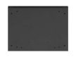 Lanberg WF01-6409-00B 19" 9U SZÉL:600mm MÉLY:450mm MAG:512mm lapraszerelt fémajtós fekete fali rack szekrény