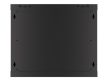 Lanberg WF01-6409-10B 19" 9U SZÉL:600mm MÉLY:450mm MAG:512mm lapraszerelt üvegajtós fekete fali rack szekrény