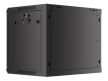 Lanberg WF01-6409-10B 19" 9U SZÉL:600mm MÉLY:450mm MAG:512mm lapraszerelt üvegajtós fekete fali rack szekrény