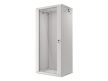 Lanberg WF01-6427-10S 19" 27U SZÉL:600mm MÉLY:450mm MAG:1307mm lapraszerelt üvegajtós szürke fali rack szekrény
