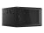 Lanberg WF01-6606-10B 19" 6U SZÉL:600mm MÉLY:600mm MAG:379mm lapraszerelt üvegajtós fekete fali rack szekrény