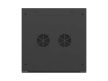 Lanberg WF01-6609-10B 19" 9U SZÉL:600mm MÉLY:600mm MAG:512mm lapraszerelt üvegajtós fekete fali rack szekrény