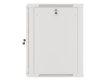 Lanberg WF01-6615-10S 19" 15U SZÉL:600mm MÉLY:600mm MAG:774mm lapraszerelt üvegajtós szürke fali rack szekrény