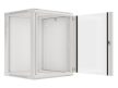 Lanberg WF01-6615-10S 19" 15U SZÉL:600mm MÉLY:600mm MAG:774mm lapraszerelt üvegajtós szürke fali rack szekrény