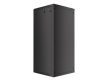 Lanberg WF01-6627-10B 19" 27U SZÉL:600mm MÉLY:600mm MAG:1307mm lapraszerelt üvegajtós fekete fali rack szekrény