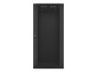 Lanberg WF01-6627-10B 19" 27U SZÉL:600mm MÉLY:600mm MAG:1307mm lapraszerelt üvegajtós fekete fali rack szekrény