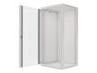 Lanberg WF01-6627-10S 19" 27U SZÉL:600mm MÉLY:600mm MAG:1307mm lapraszerelt üvegajtós szürke fali rack szekrény