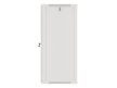 Lanberg WF01-6627-10S 19" 27U SZÉL:600mm MÉLY:600mm MAG:1307mm lapraszerelt üvegajtós szürke fali rack szekrény