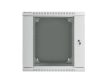 Lanberg WF02-6612-10S 19" 12U SZÉL:600mm MÉLY:600mm MAG:640mm lapraszerelt üvegajtós szürke kétrészes fali rack szekrény