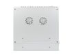 Lanberg WF02-6612-10S 19" 12U SZÉL:600mm MÉLY:600mm MAG:640mm lapraszerelt üvegajtós szürke kétrészes fali rack szekrény