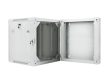Lanberg WF02-6612-10S 19" 12U SZÉL:600mm MÉLY:600mm MAG:640mm lapraszerelt üvegajtós szürke kétrészes fali rack szekrény