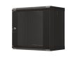 Lanberg WF03-5309-10B 19" 9U SZÉL:540mm MÉLY:350mm MAG:500mm lapraszerelt üvegajtós fekete fali rack szekrény