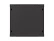 Lanberg WF03-5309-10B 19" 9U SZÉL:540mm MÉLY:350mm MAG:500mm lapraszerelt üvegajtós fekete fali rack szekrény