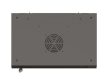 Lanberg WF03-5309-10B 19" 9U SZÉL:540mm MÉLY:350mm MAG:500mm lapraszerelt üvegajtós fekete fali rack szekrény