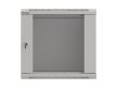 Lanberg WF03-5309-10S 19" 9U SZÉL:540mm MÉLY:350mm MAG:500mm lapraszerelt üvegajtós szürke fali rack szekrény
