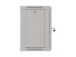 Lanberg WF03-5309-10S 19" 9U SZÉL:540mm MÉLY:350mm MAG:500mm lapraszerelt üvegajtós szürke fali rack szekrény