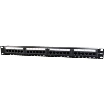 Gembird 24 portos Cat.5e 1U 19" RJ45 Patch Panel Gembird 24 portos Cat.5e 1U 19" RJ45 Patch Panel