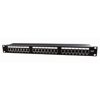 Gembird 24 portos Cat6 19" RJ45 Patch Panel Gembird 24 portos Cat6 19" RJ45 Patch Panel